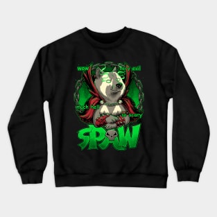 Spaw - Cute Funny Comic Dog from Hell Crewneck Sweatshirt